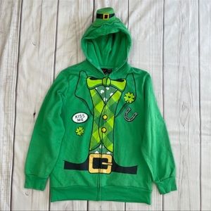 Mad Engine Youth Saint Patrick’s Day green Hoodie size unisex L